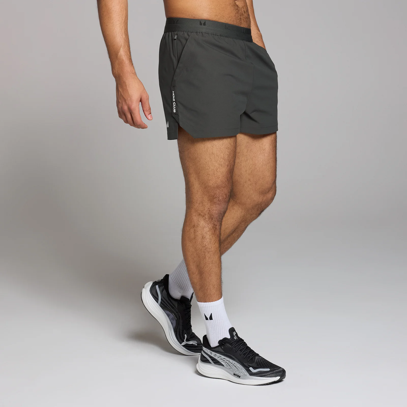 Miesten kuvioidut 3 tuuman MP Tempo -shortsit – pestyt mustat - XXXL Image 1