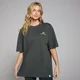Naisten kuviollinen MP Lifestyle -t-paita – pesty musta