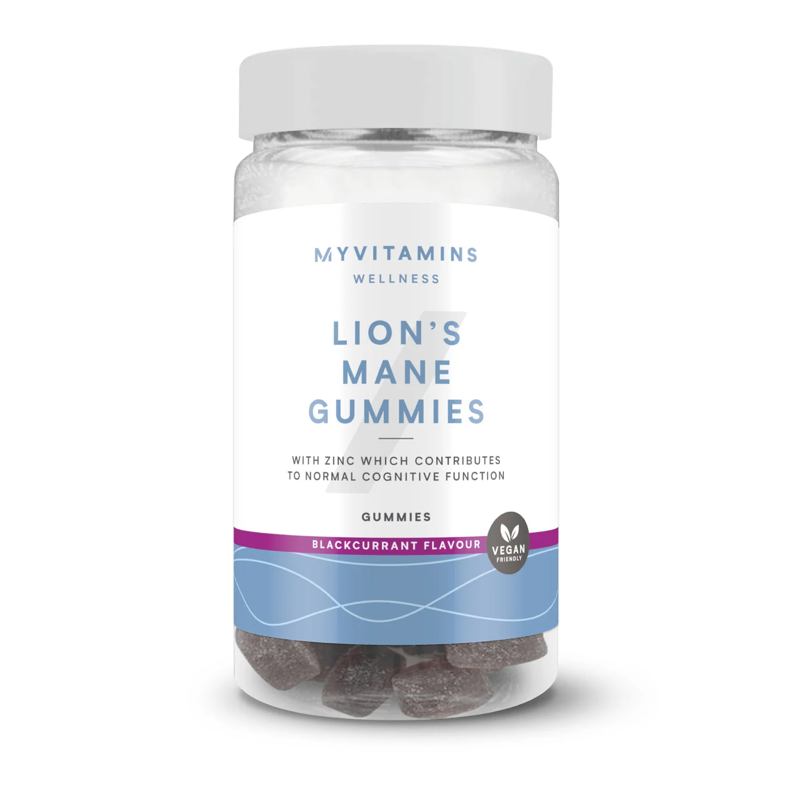 Mushroom Gummies - 60gummies - Lion's Mane (Focus) - Blackcurrant Image 1