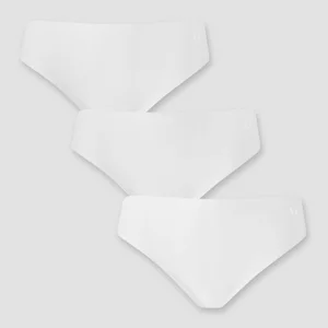 Naisten näkymättömät bikinimalliset MP Mid Rise -alushousut (3 kpl) – Valkoinen - Size M