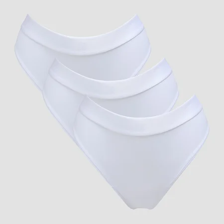 Naisten bikinimalliset MP Mid Rise -alushousut (3 kpl) – Valkoinen