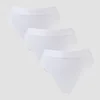 Naisten MP Mid Rise -stringit (3 kpl) – Valkoinen