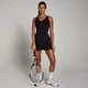 Naisten laskostettu MP Tempo -tennismekko – musta