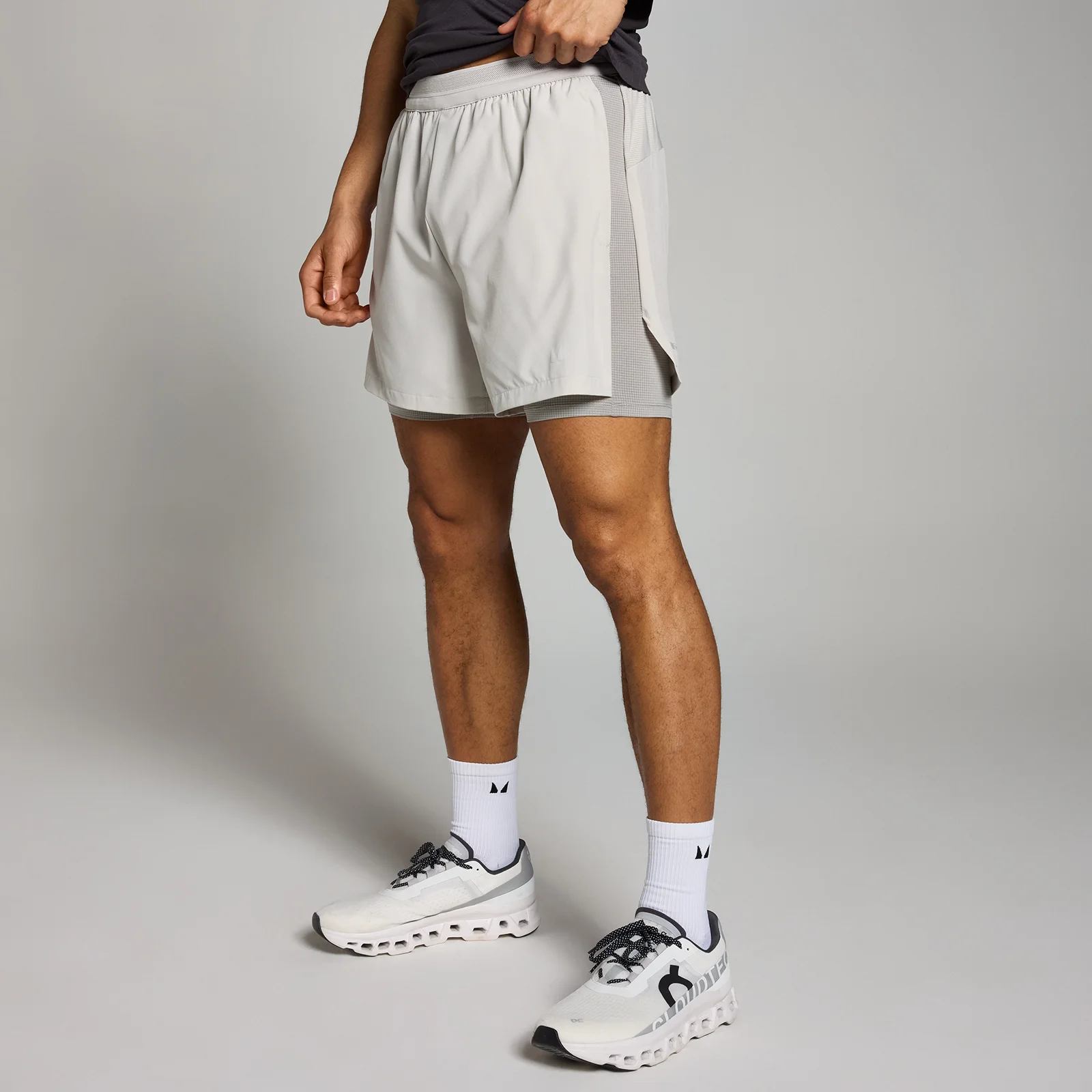 Miesten 5 tuuman MP Velocity 2-in-1-shortsit – kromi - XS Image 1