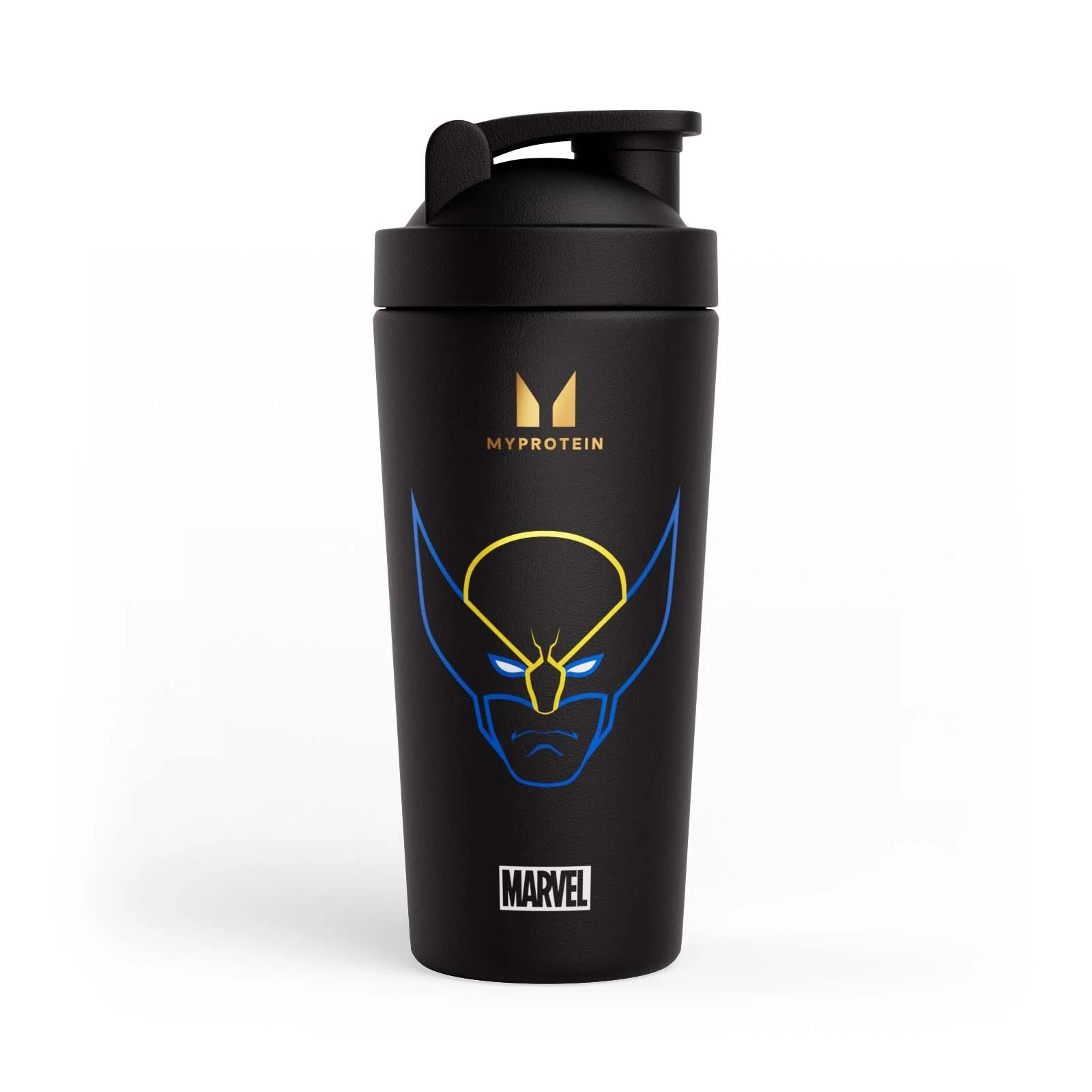 Kierrätysmetallista valmistettu Myprotein Wolverine -juomasekoitin – Musta Image 1