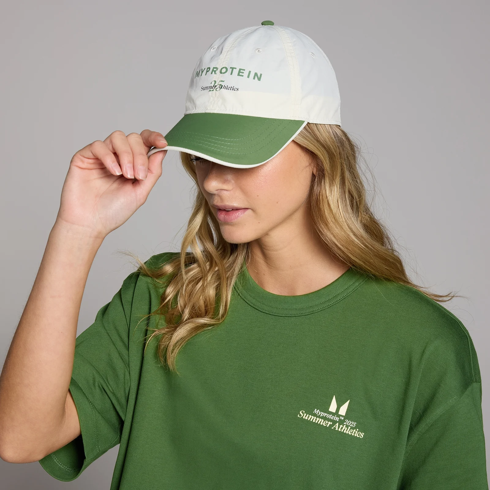 Kuviollinen MP-lippis – retrovalkoinen Image 1