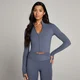 Naisten crop-mallinen MP Tempo -takki – Charcoal Blue