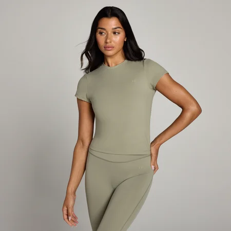 Naisten lyhythihainen MP Tempo Body Fit -t-paita – Brindle