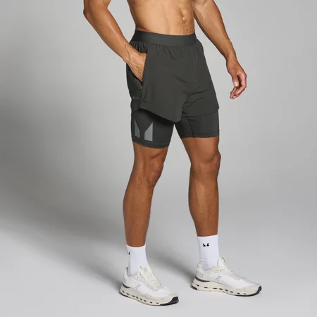 Miesten MP Tempo 2-in-1 -shortsit – Night Grey