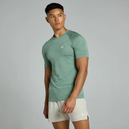 Miesten saumaton MP Tempo -t-paita – Pale Green