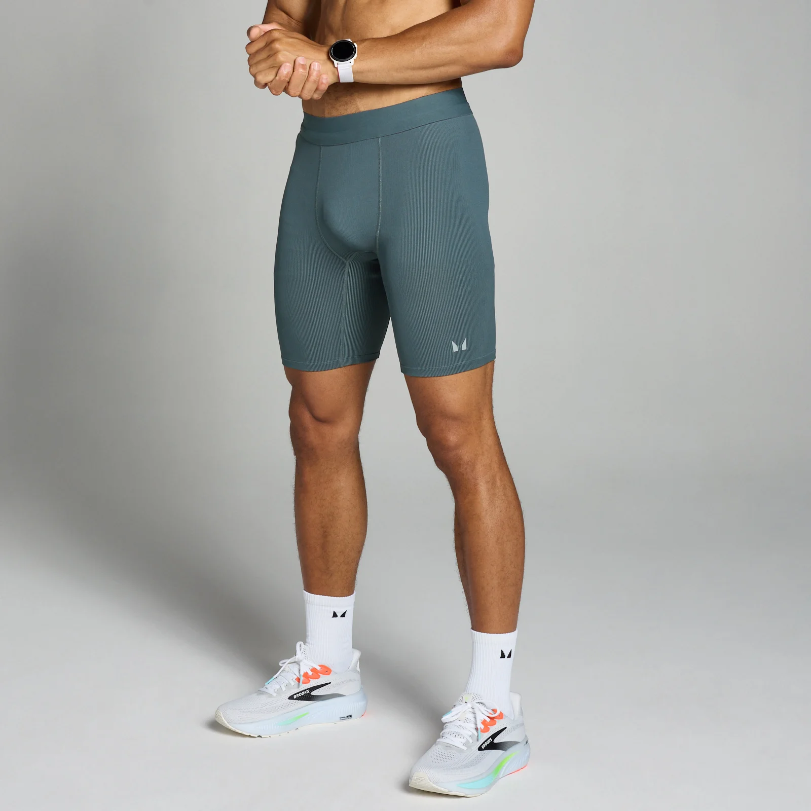 Miesten joustineuleiset MP Velocity -baselayer-shortsit – Dark Slate - XS Image 1