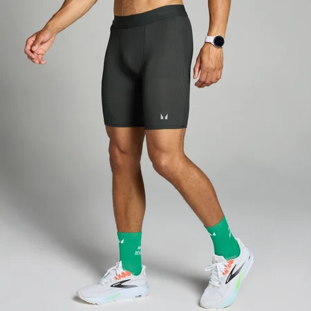 Miesten joustineuleiset MP Velocity -baselayer-shortsit - Musta