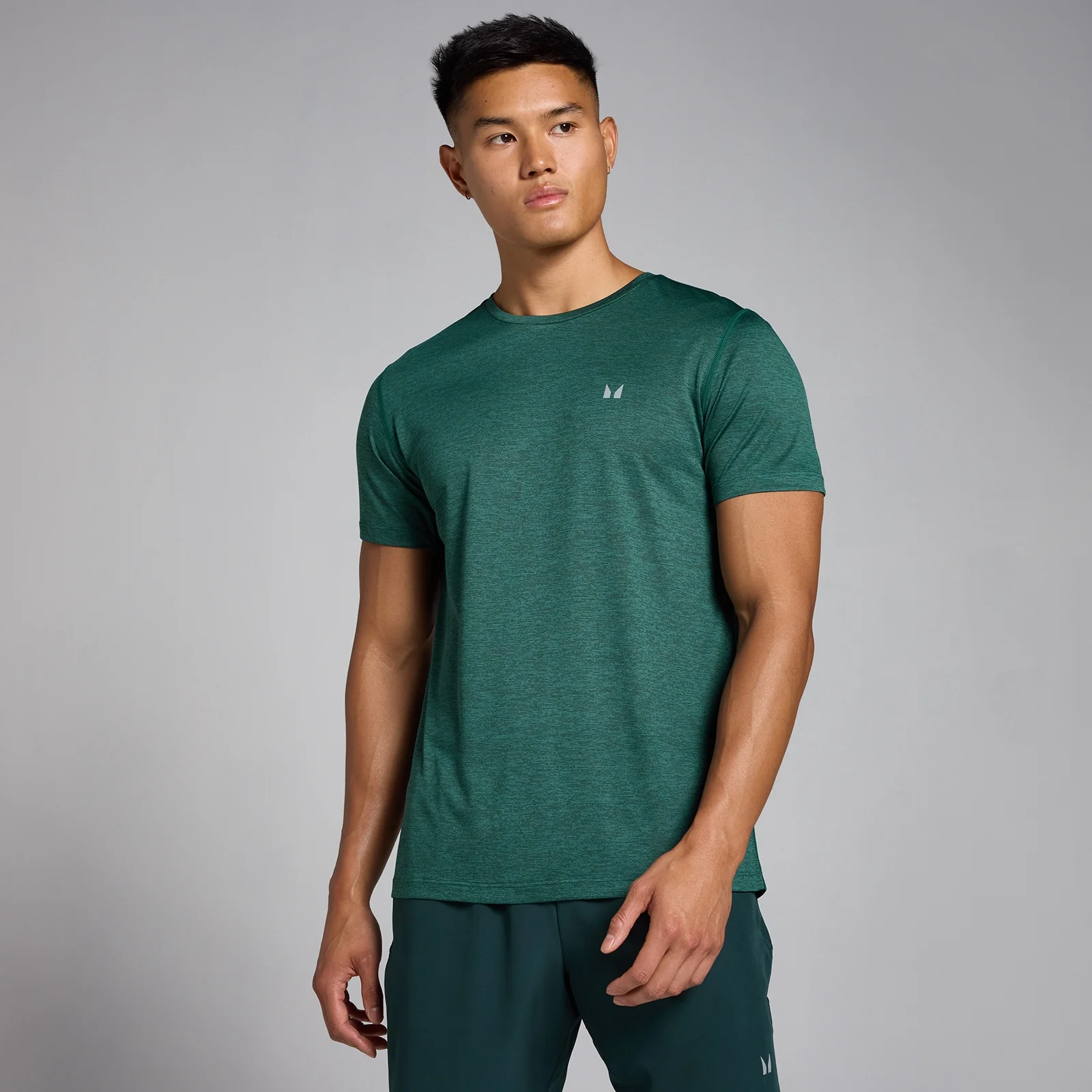 Miesten MP Tempo Marl t-paita – Deep Green - S Image 1