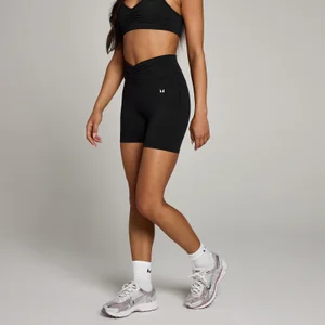 Naisten edestä rypytetyt MP Tempo -shortsit – mustat - Size XS