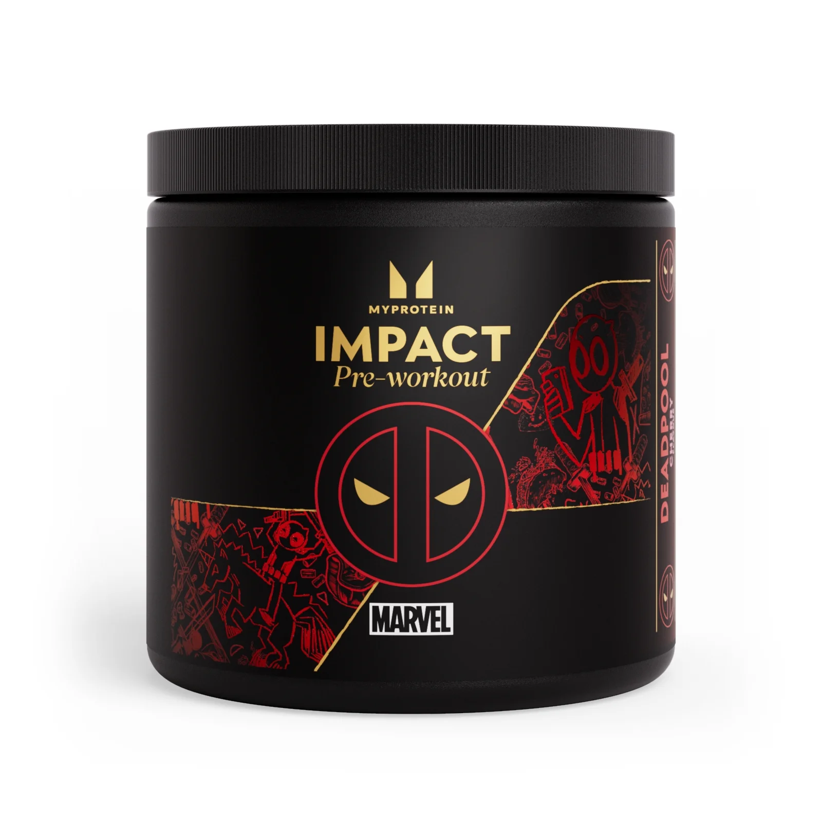 Pre-Workout-sekoitus - 440g - 40annosta - Deadpool - Cherry Image 1