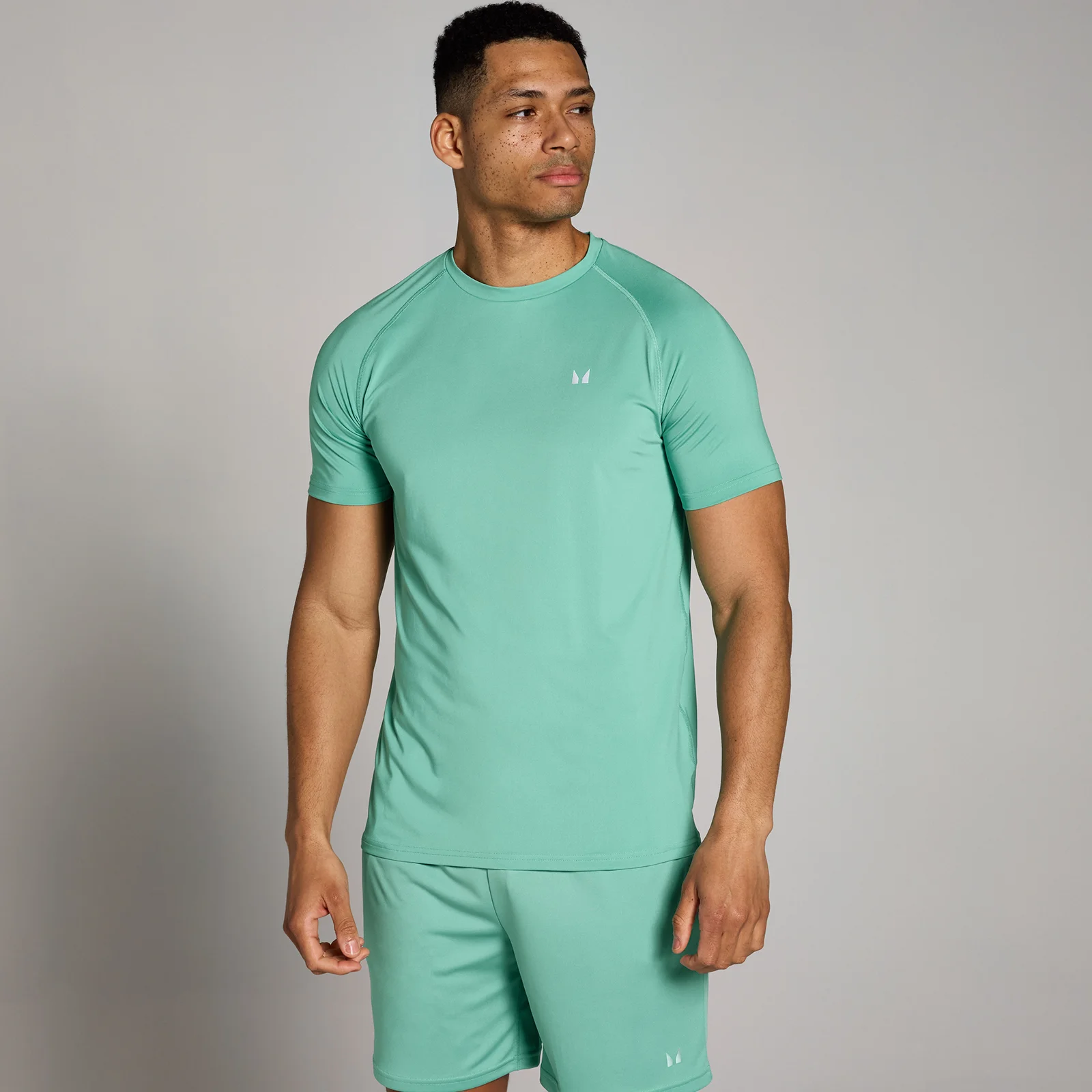 Miesten MP-treeni-t-paita – aqua - XS Image 1