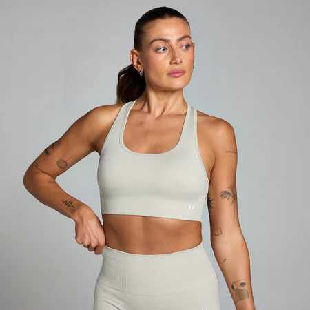 Naisten saumattomat MP Shape -urheilurintaliivit – Ash