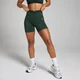 Naisten MP Tempo -shortsit rypytetyllä etukappaleella - Dark Emerald