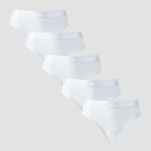 Naisten bikinimalliset MP Mid Rise -alushousut (5 kpl) – Valkoinen - Size M
