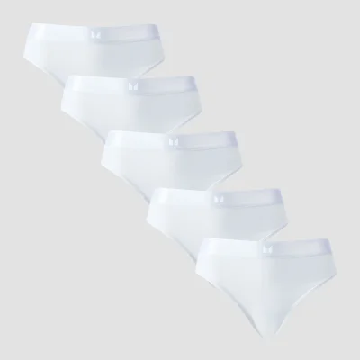 Naisten bikinimalliset MP Mid Rise -alushousut (5 kpl) – Valkoinen - M Image 6