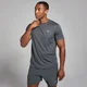 Miesten ruudullinen MP Active -treeni-t-paita − Dark Grey