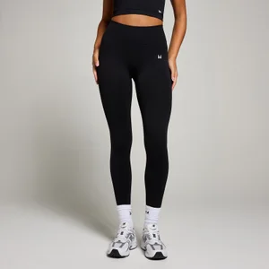 Naisten saumattomat MP Invisible Scrunch -leggingsit - Musta - Size XS