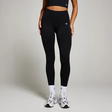 Naisten saumattomat MP Invisible Scrunch -leggingsit - Musta