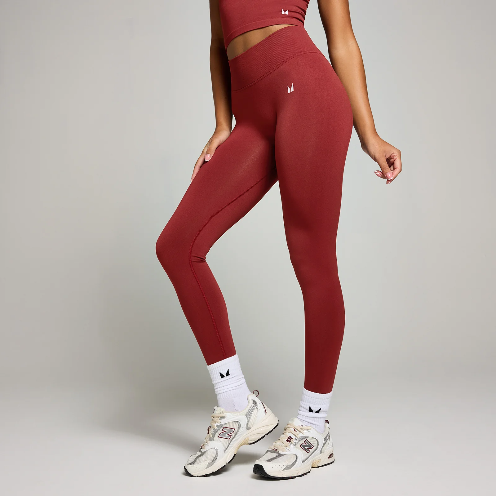 Naisten saumattomat MP Invisible Scrunch -leggingsit - Cherry - XS Image 1