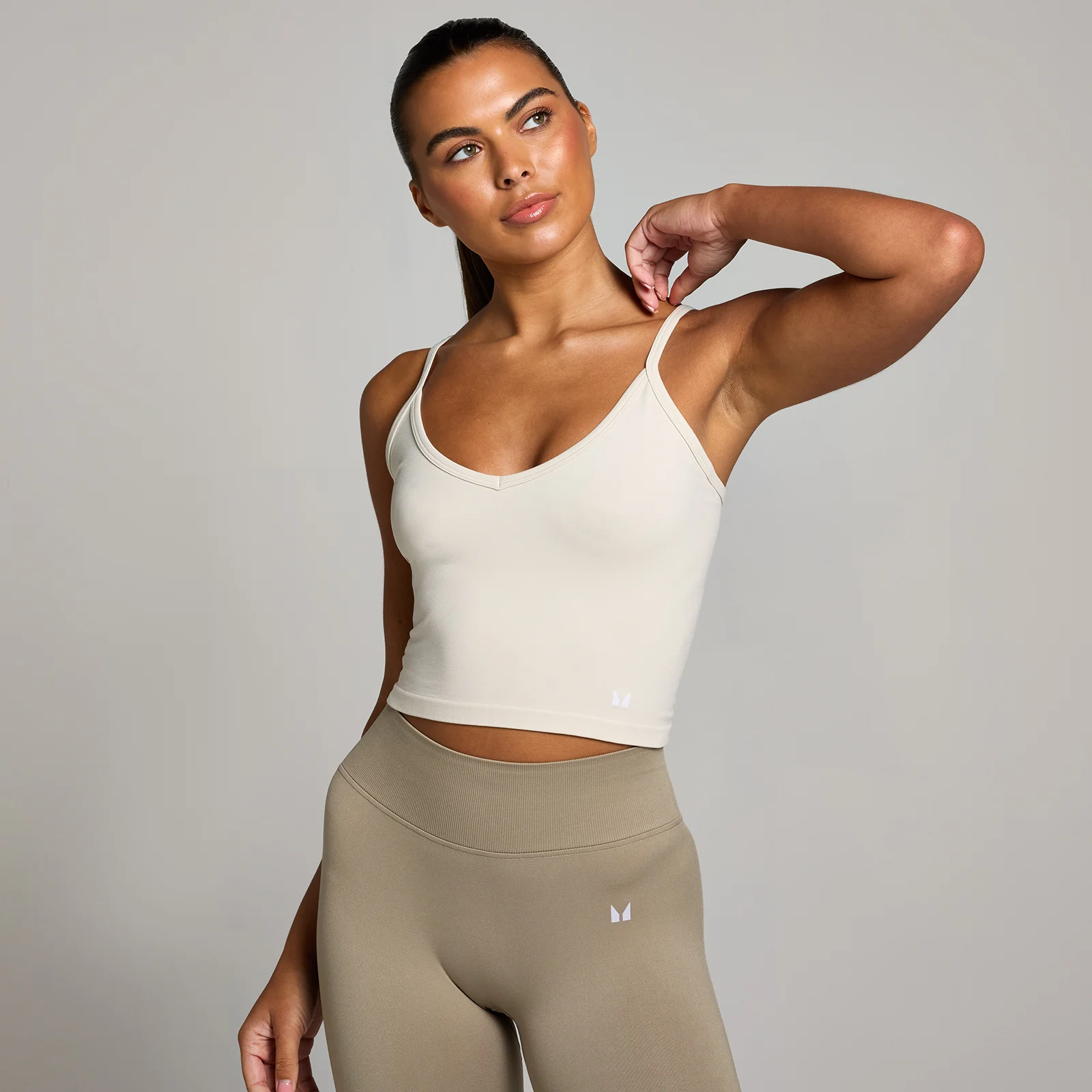 Naisten saumaton MP-toppi - Bone - M Image 1