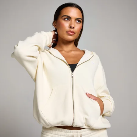 Naisten MP Basics -huppari vetoketjukiinnityksellä - Soft Cream