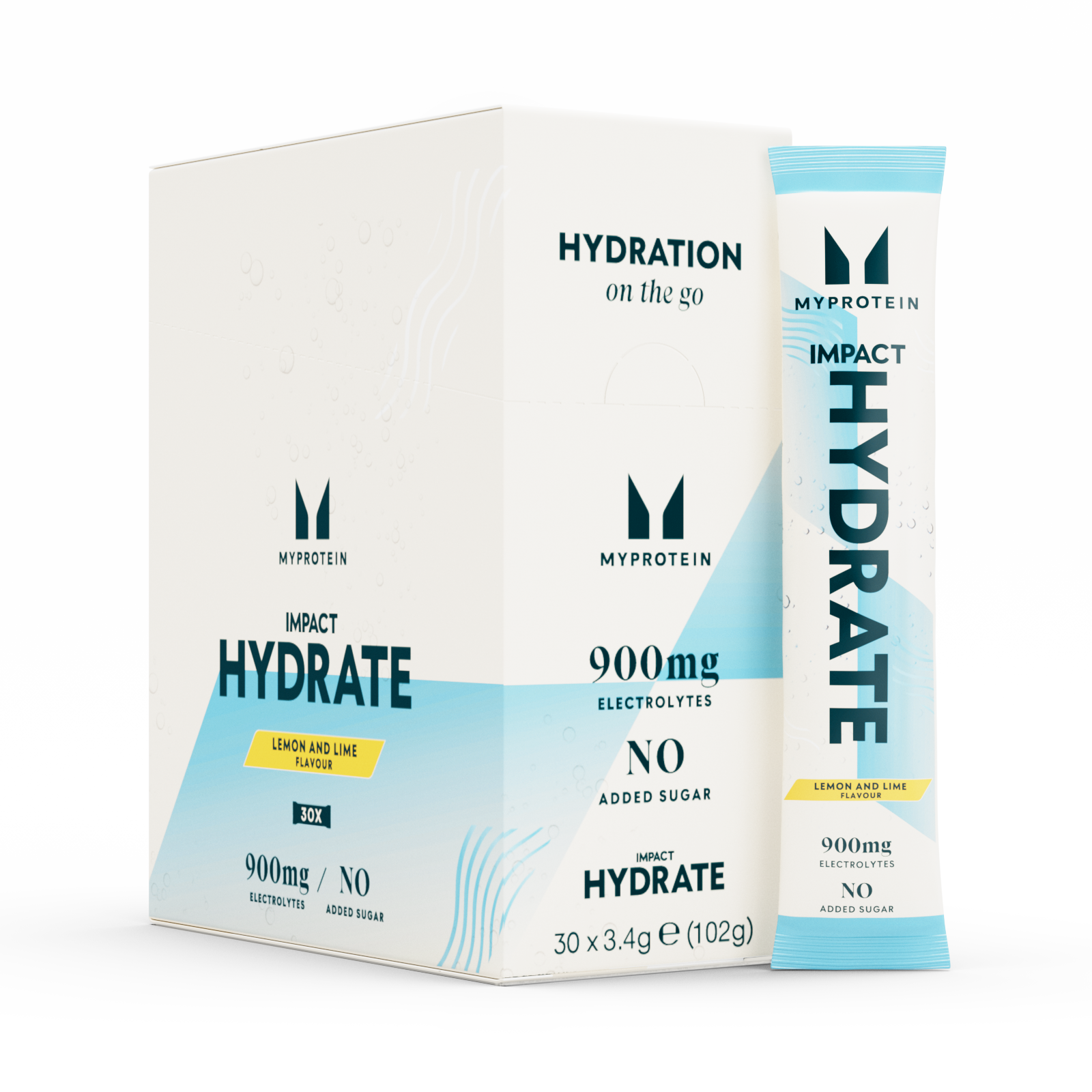 Impact Hydrate | Stick Packs - 3.4g x 30annosta - Sitruuna & Lime Image 1
