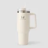 Myprotein Metallinen Sivukahvallinen Pillipullo 1200ml - Luonnonvalkoinen
