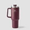 Myprotein Metallinen Sivukahvallinen Pillipullo 1200ml - Syvä Marjanpunainen