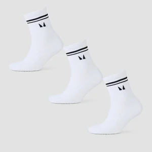 MP-pilatessukat (3 paria) - valkoinen - Size UK 2-5