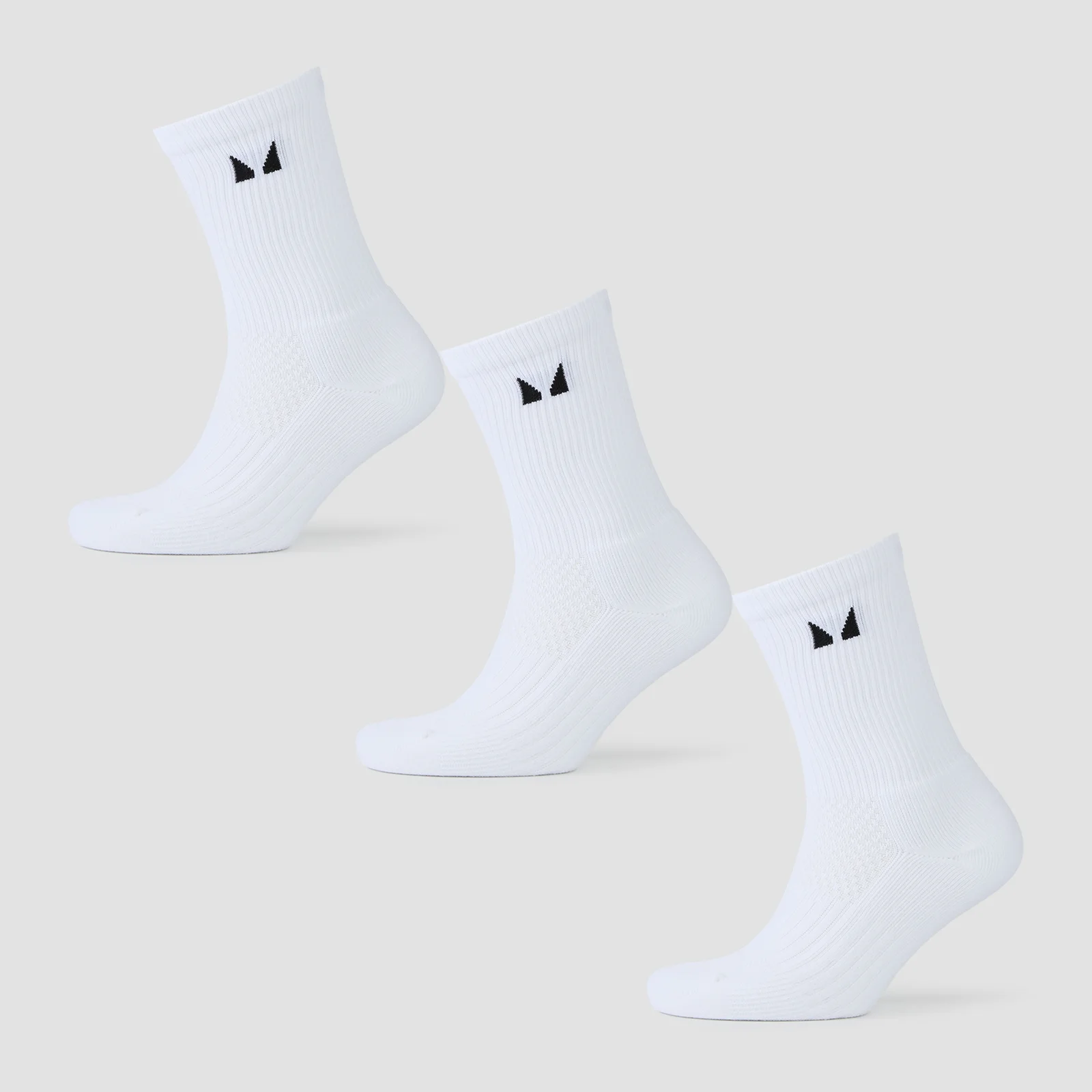 MP-juoksusukat (3 paria) - valkoinen - UK 2-5 Image 1