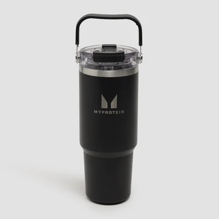 Myprotein Kierrätetty Metalli Kantokahva Pilli pullo 900ml - Musta
