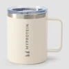 Kierrätysmetallinen Myprotein-kahvimuki, 350 ml – luonnollisen kermanvalkoinen