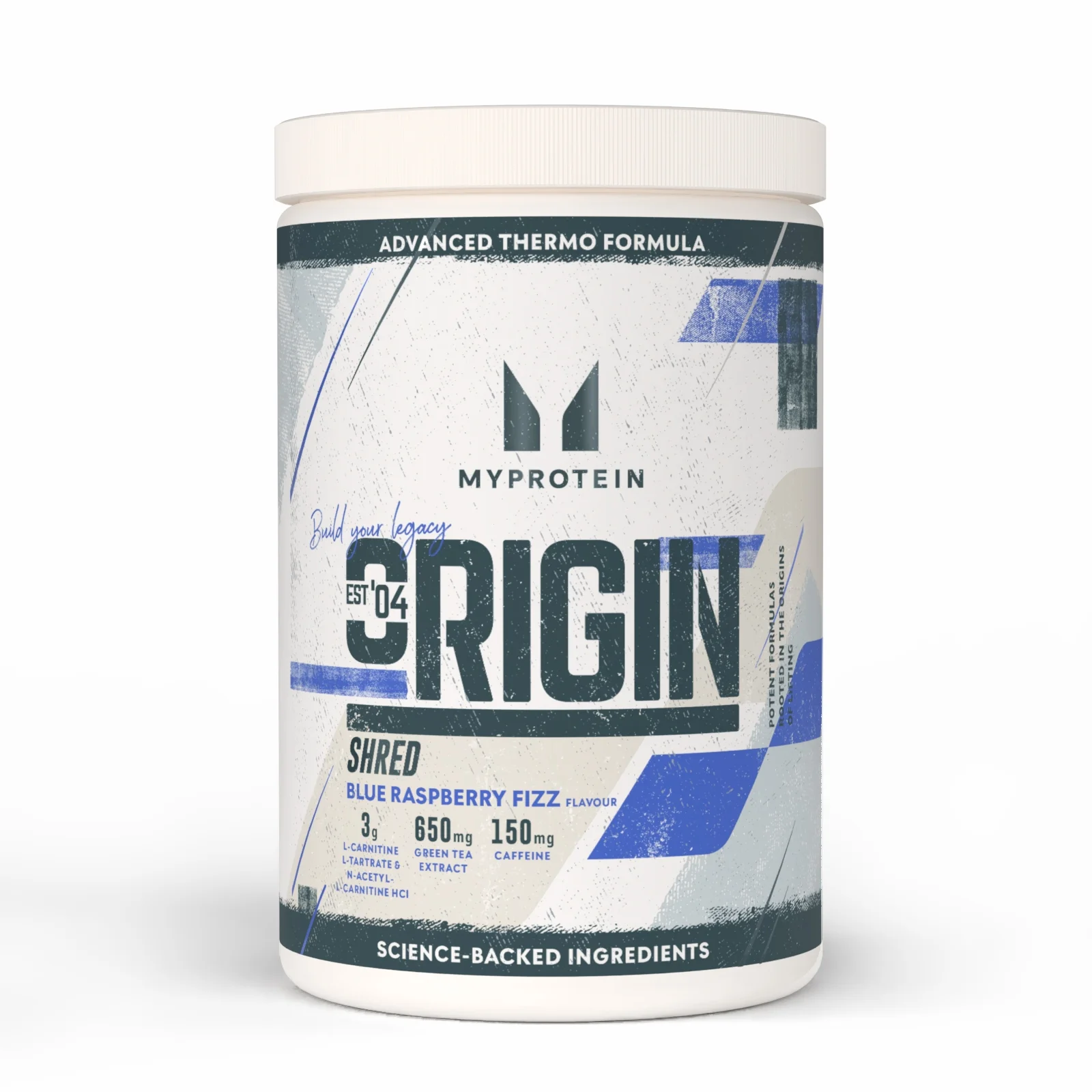 Origin Shred Pre-Workout - 60SERVINGS, 660g - Blue Raspberry Fizz Image 1