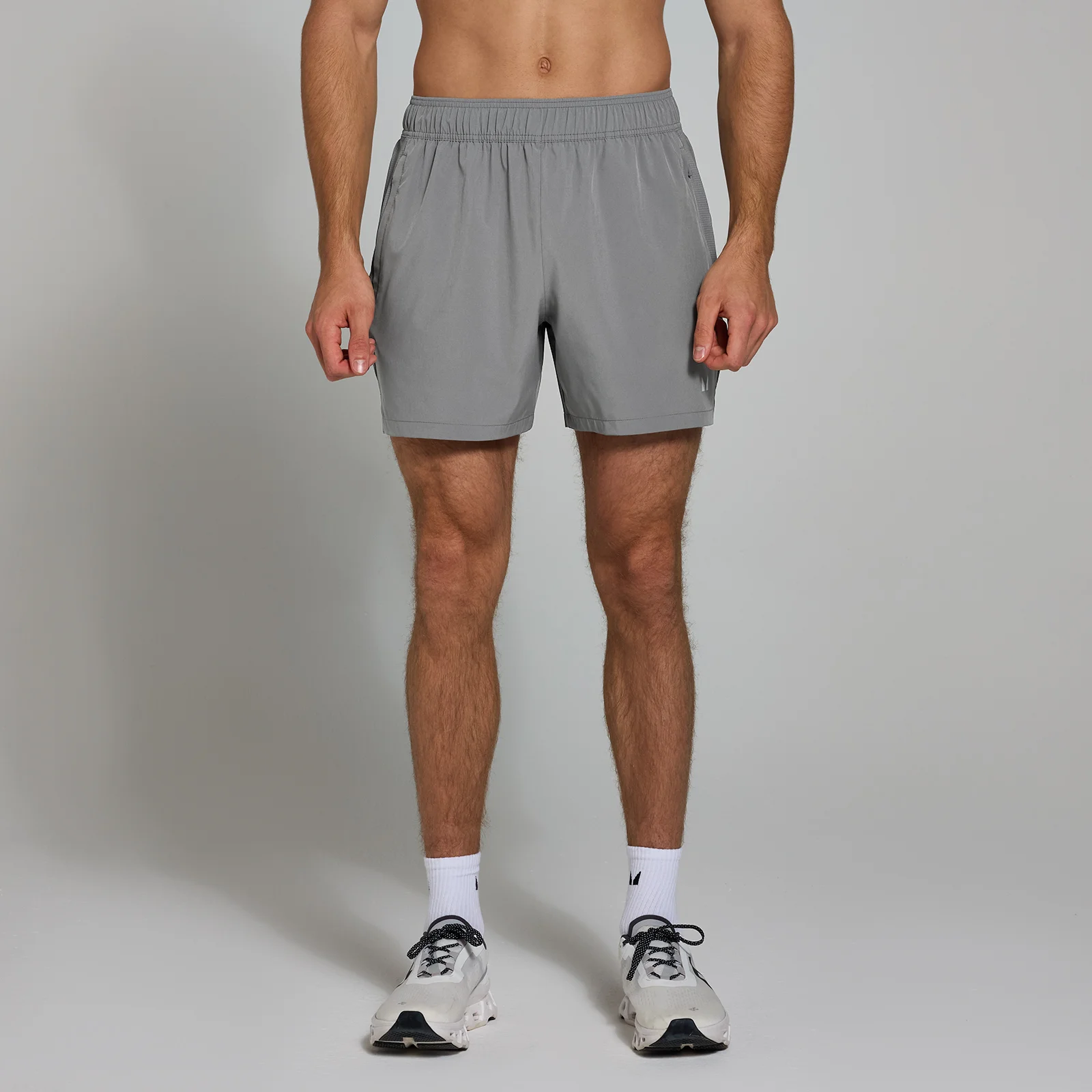 Miesten kudoskankaiset 5 tuuman MP Active -shortsit - Harmaa - M Image 1
