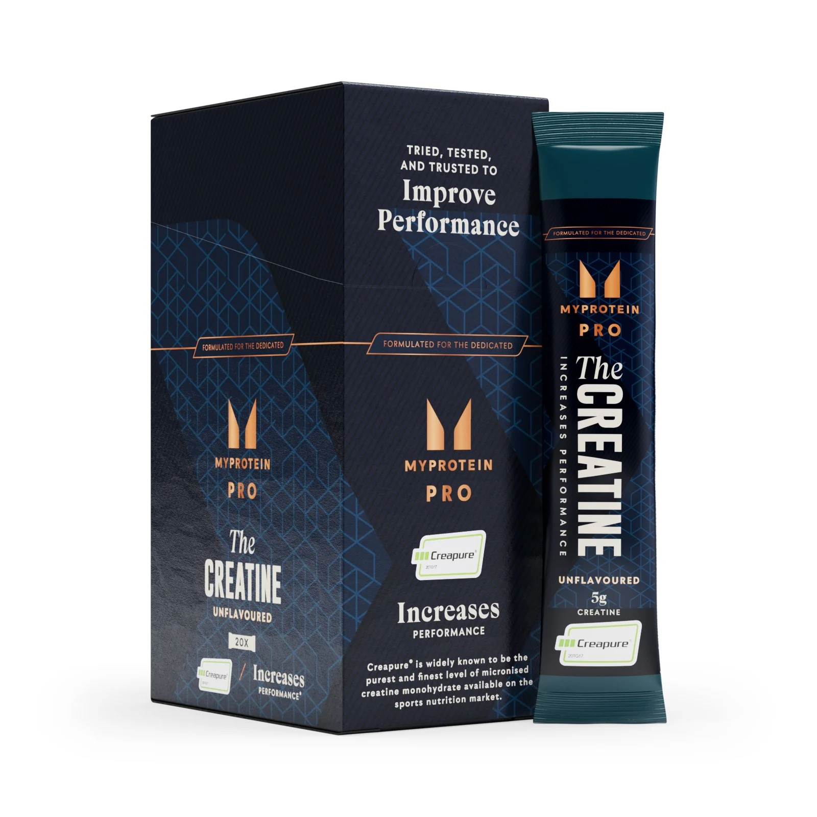 THE Creatine (Creapure) -annospakkaus  - 20 x 5.7g - Maustamaton Image 1