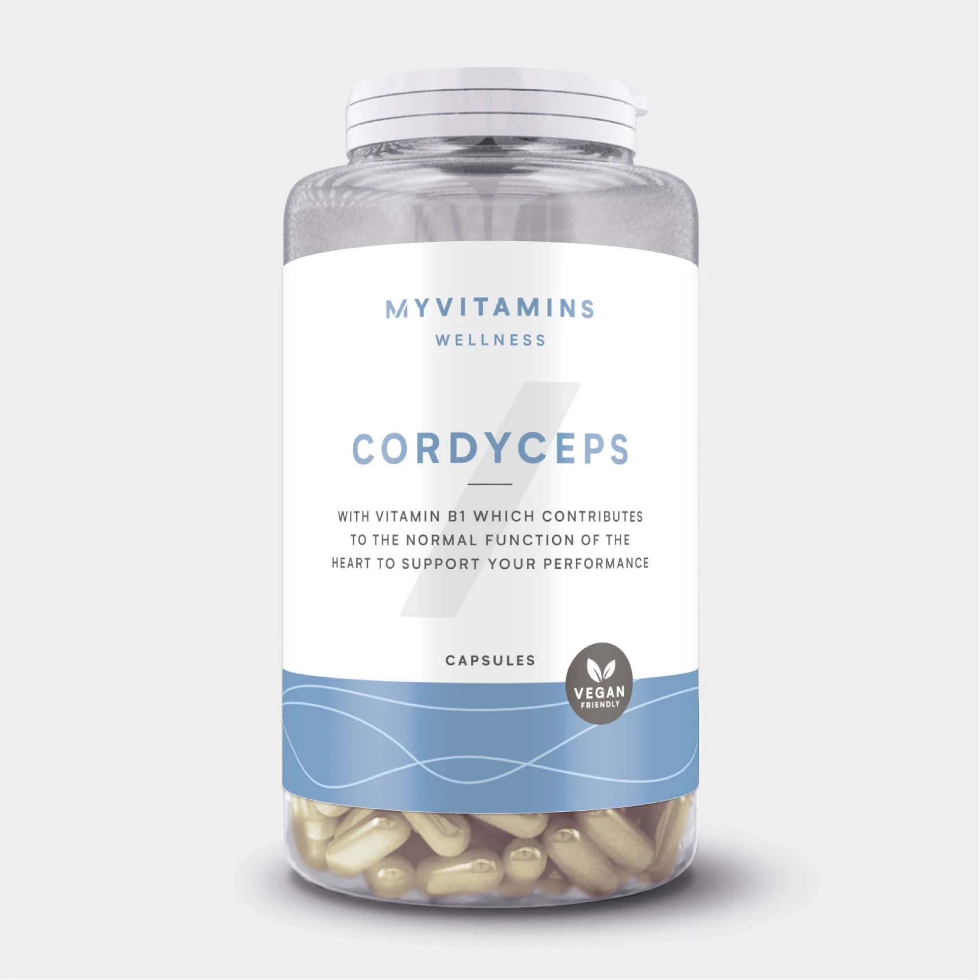 Cordyceps Suorituskykykapselit - 60 CAPSULES - 30annosta - Maustamaton Image 1