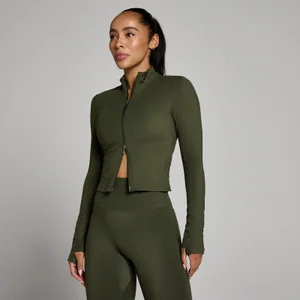 MP Naisten Tempo Cropped Takki - Metsänvihreä - Size XS