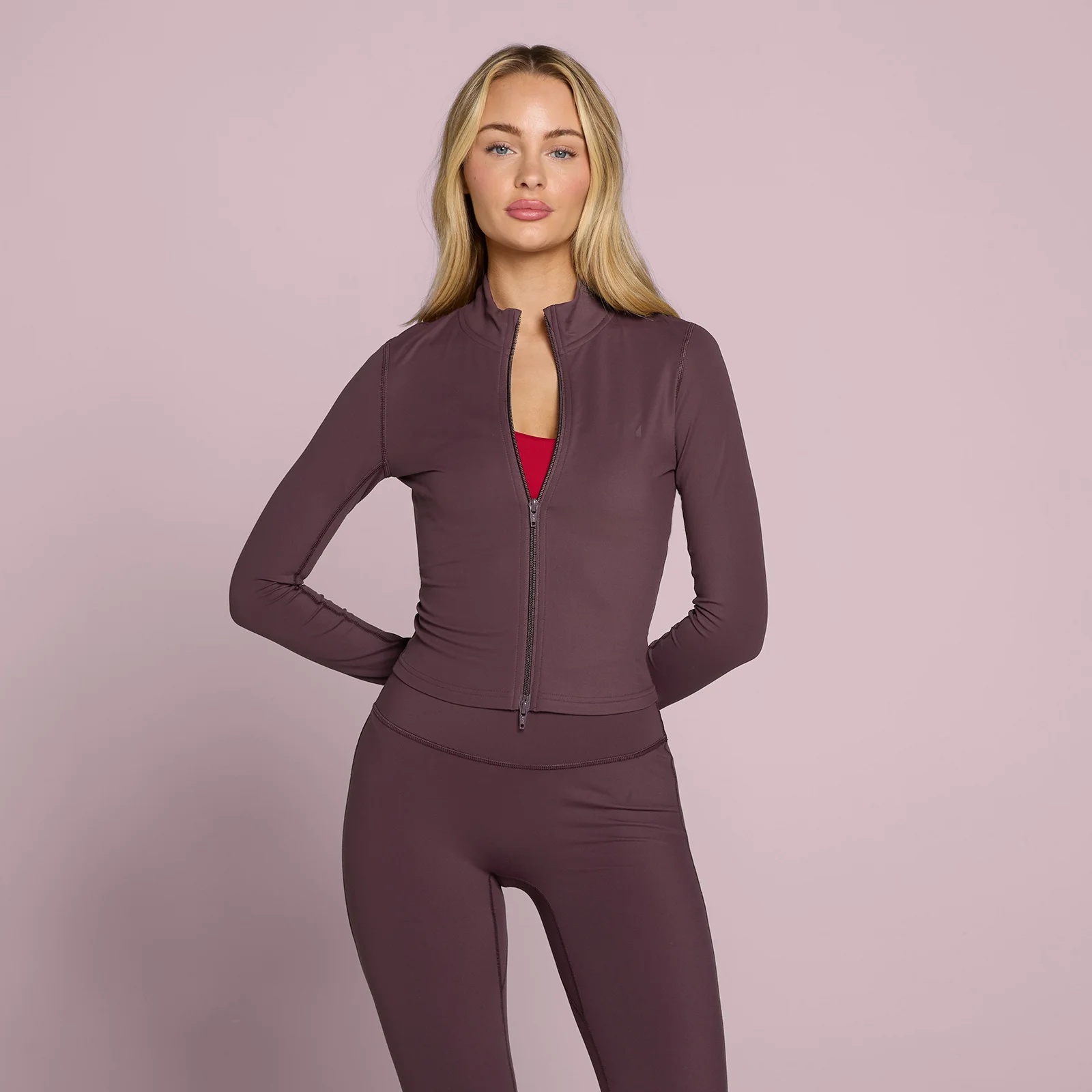 MP Naisten Tempo Cropped Takki - Fudge - XL Image 1