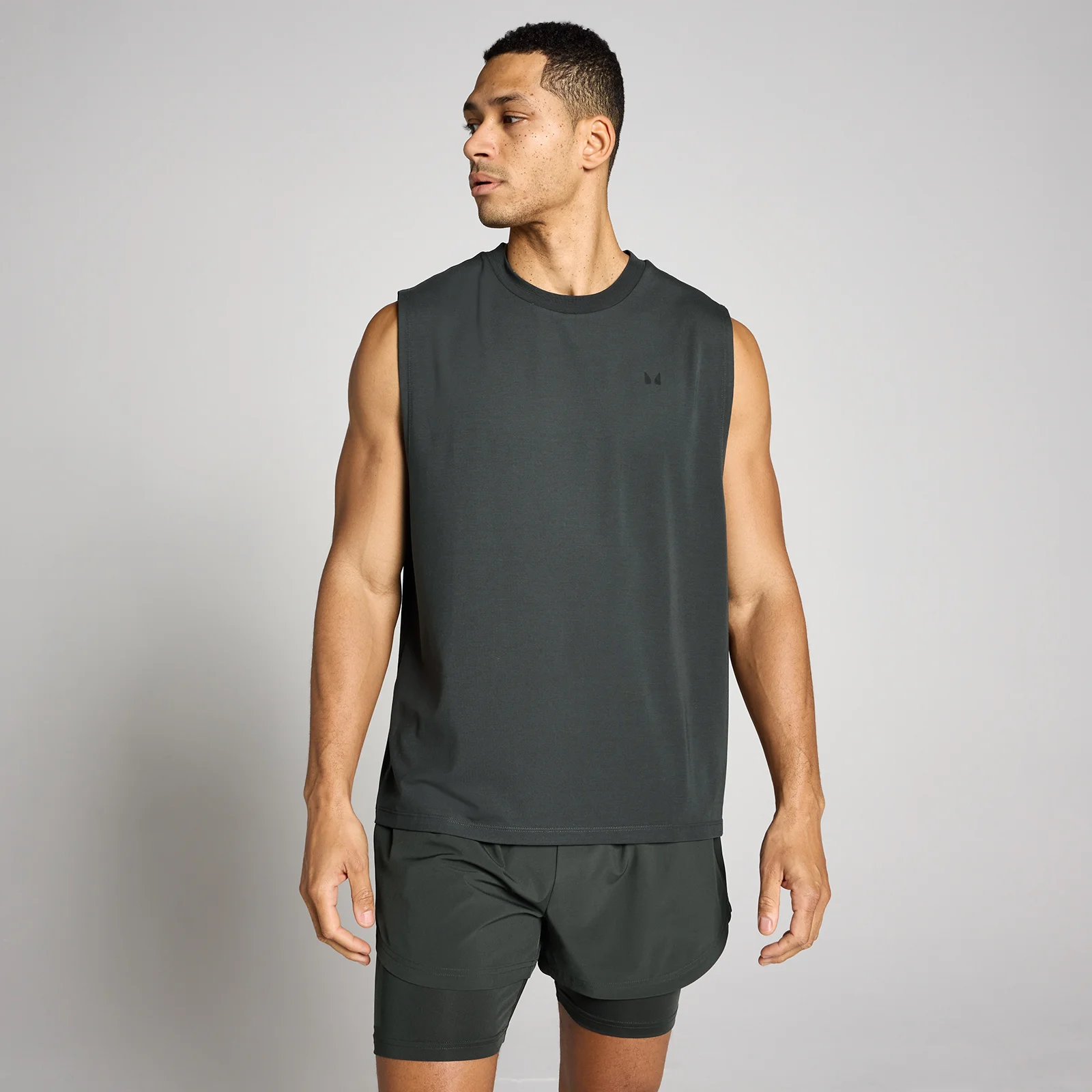 MP Miesten Oversized Puuvilla Modal Hihaton - Pesty Musta - XS Image 1