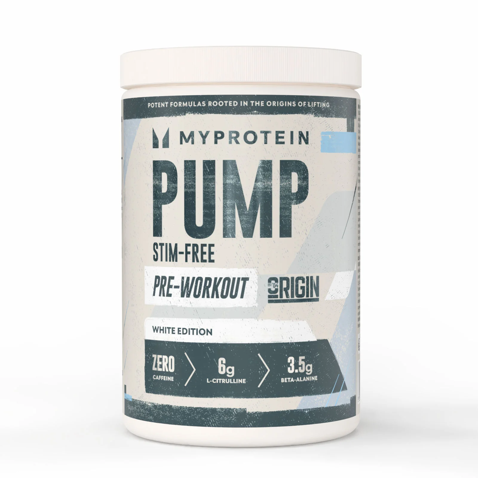 Origin Stim-Free Pre-Workout - 600G - 30annosta - White (Original) Image 1