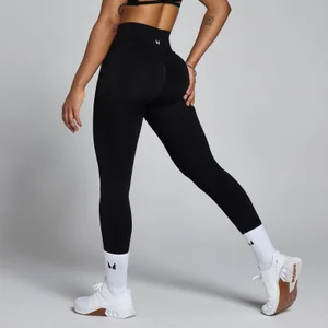 MP Naisten Lift Seamless Scrunch -leggingsit - Musta - Size S