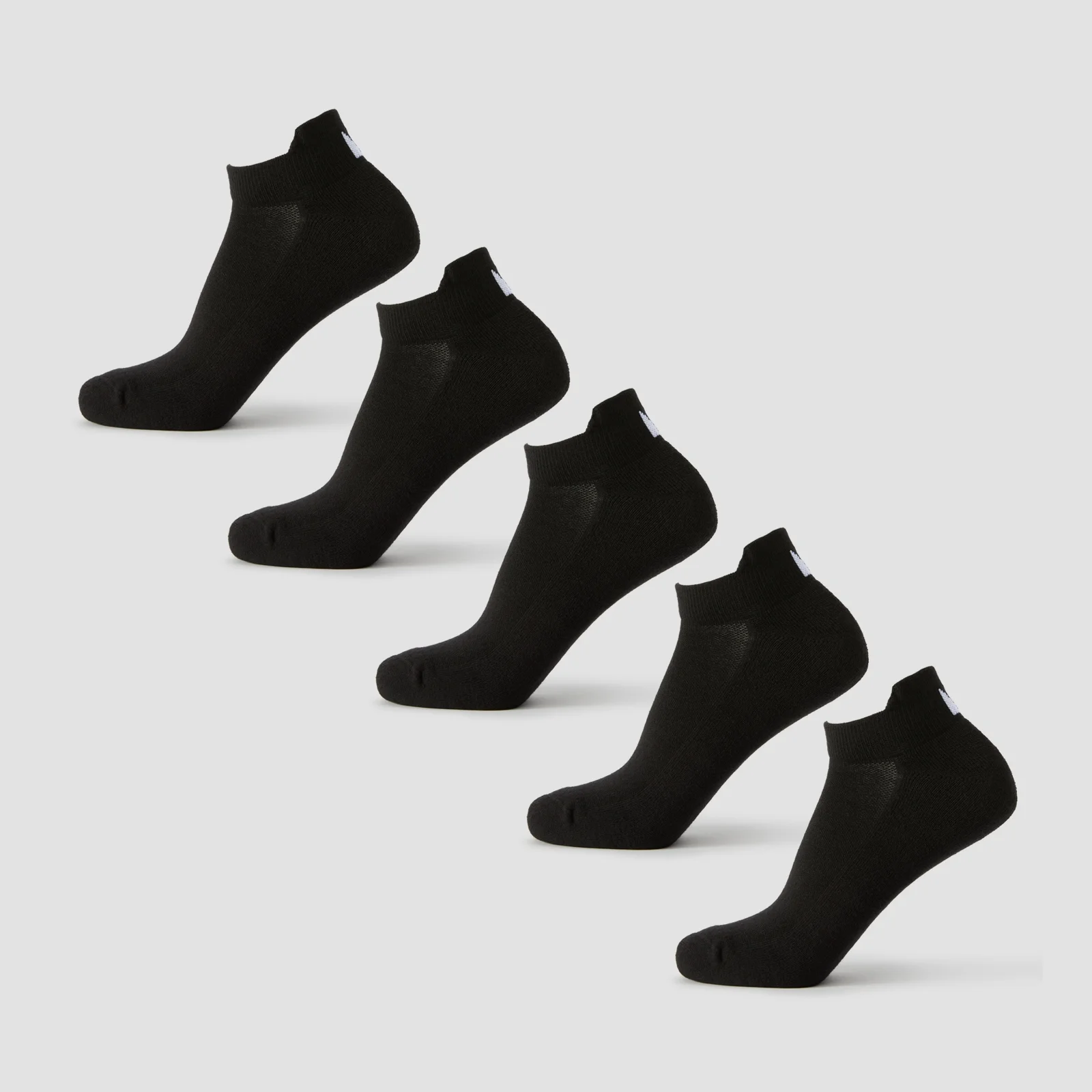 MP Unisex Matalavartiset sukat (5 paria) - Musta - UK 6-8 Image 1