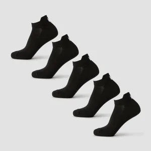 MP Unisex Matalavartiset sukat (5 paria) - Musta - Size UK 6-8