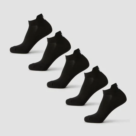 MP Unisex Matalavartiset sukat (5 paria) - Musta