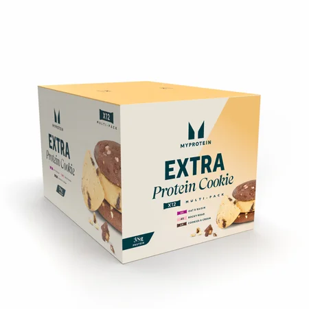Extra Protein Cookie Variety Box | 12 keksiä